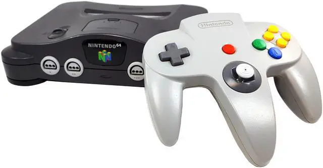 Main image of Nintendo 64 N64 Video Game Console with Matching Controller and Cables