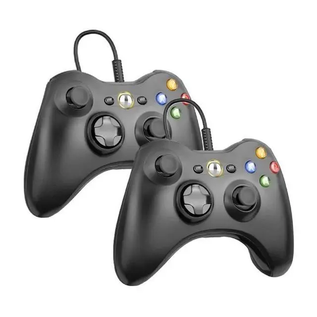 Alt view image 5 of 5 - Xbox 360 S 4GB Game Console Black with 2 Retrofam Black Controllers