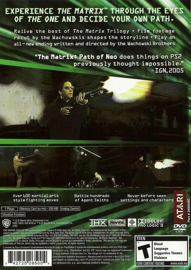 Alt view image 2 of 2 - Matrix: Path of Neo | PlayStation 2