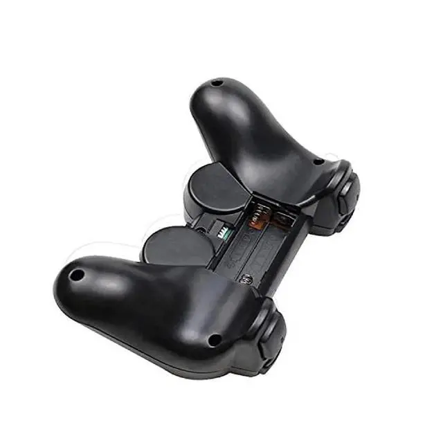 Alt view image 2 of 5 - RetroFam 2 Pack Wireless Controller compatible with Playstation 2 PS2 Game Console, Black and Silver