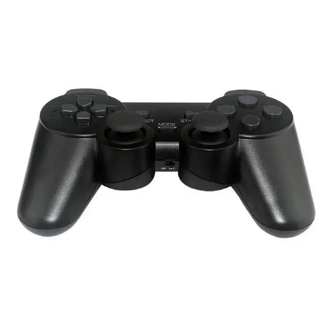 Alt view image 5 of 5 - RetroFam 2 Pack Wireless Controller compatible with Playstation 2 PS2 Game Console, Black and Silver