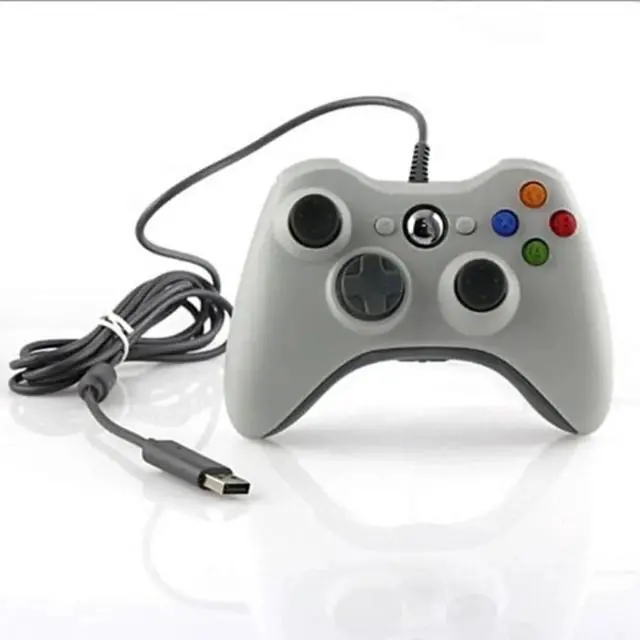 Alt view image 3 of 5 - Retrofam 2 Pack Wired Game Controller Compatible with Microsoft Xbox 360 Game Console, White