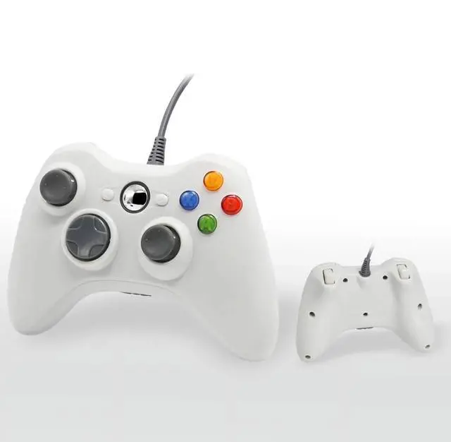 Alt view image 2 of 5 - Retrofam 2 Pack Wired Game Controller Compatible with Microsoft Xbox 360 Game Console, White