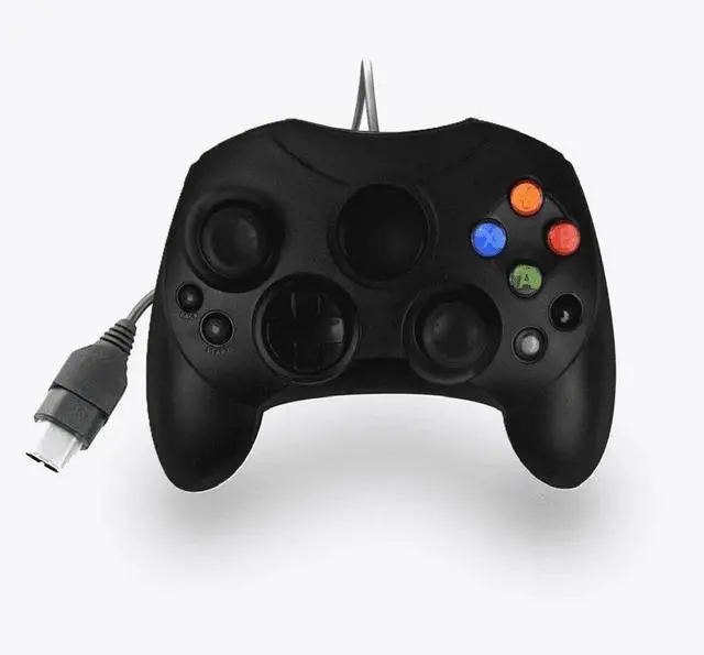 Main image of RetroFam Wired Game Controller Compatible with Original Xbox Game Console Duke Style, Black