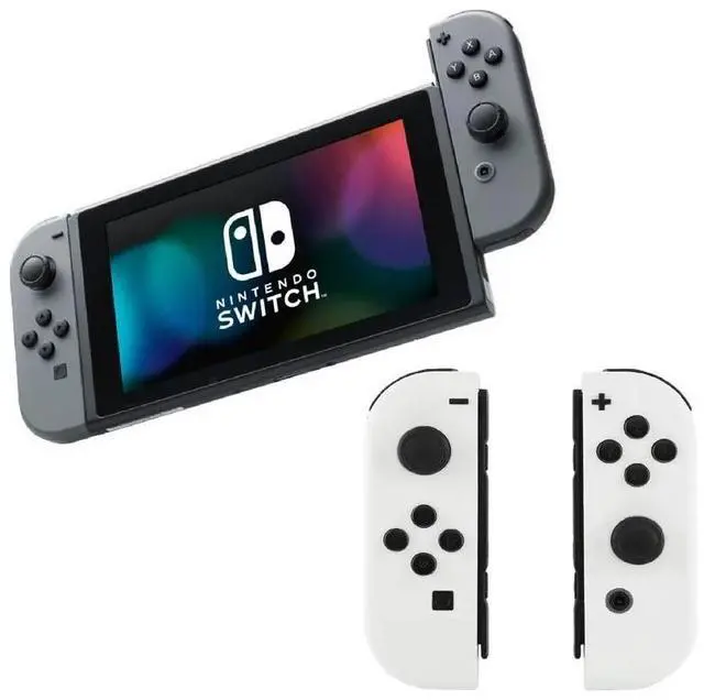 Main image of Nintendo Switch Console with Two Joy-Con Bundle - Gray & White