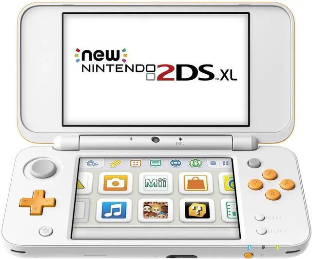 Alt view image 2 of 4 - Nintendo 2DS XL Portable Gaming Console, White & Orange