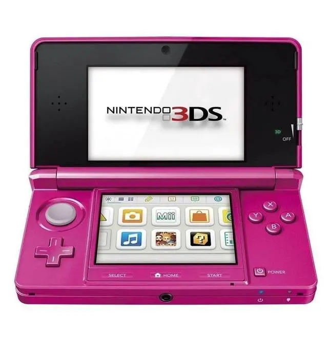 Alt view image 3 of 4 - Nintendo 3DS Handheld Video Game Console with Carrying Case and 4GB SD, Gloss Pink