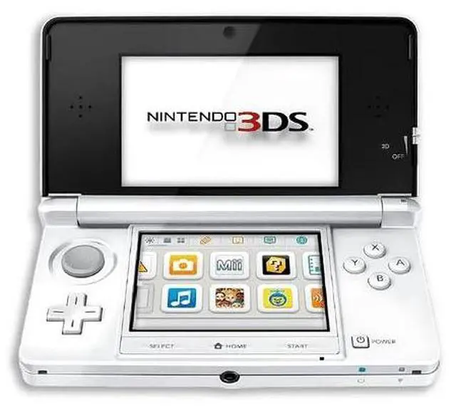 Alt view image 3 of 4 - Nintendo 3DS Handheld Video Game Console with Carrying Case and 4GB SD, Ice White