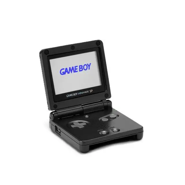 Alt view image 3 of 4 - Nintendo Game Boy Advance SP GBA SP Gaming Console, Onyx Black