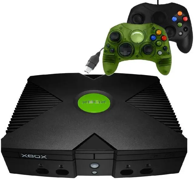 Alt view image 5 of 5 - Restored Microsoft Xbox Original Gaming Console, 2 Retrofam Controllers (Restored)