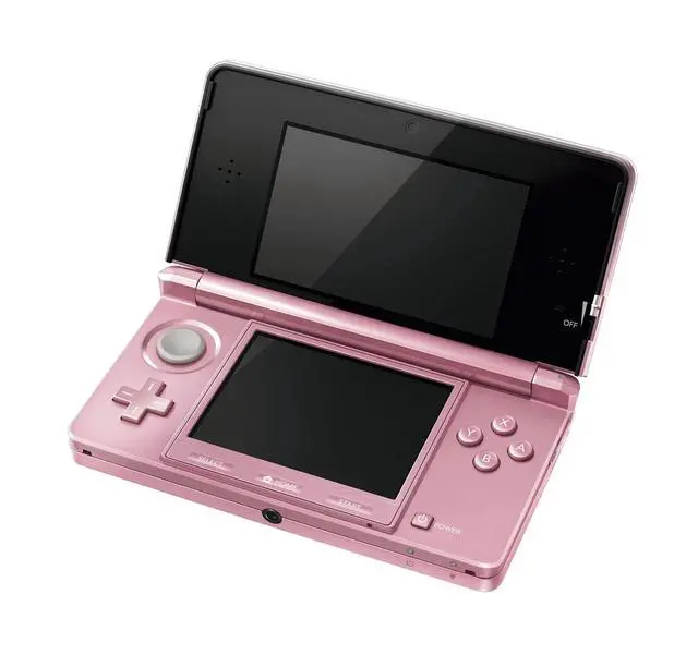 Alt view image 2 of 5 - Nintendo 3DS Handheld Gaming Console - Pearl Pink Bundle with RetroFam 32GB SD Card & Glass Screen Protector