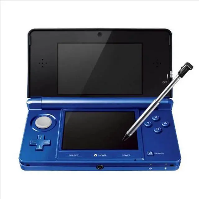 Alt view image 5 of 5 - Nintendo 3DS Handheld Gaming Console - Cobalt Blue Bundle with RetroFam 32GB SD Card & Glass Screen Protector
