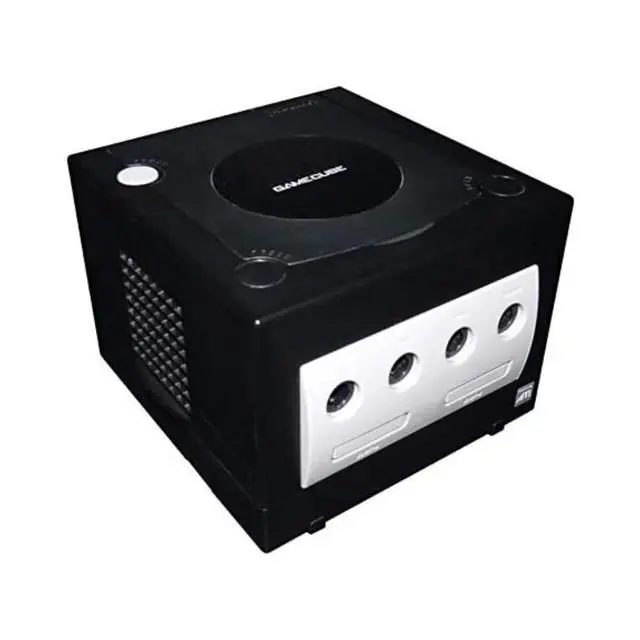 Alt view image 6 of 7 - Nintendo GameCube Game Console Bundle with 2 Retrofam Controllers (Black) & Metroid Prime Game