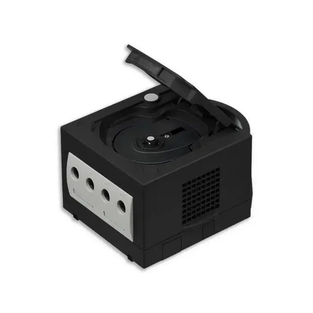 Alt view image 5 of 7 - Nintendo GameCube Game Console Bundle with 2 Retrofam Controllers (Black) & Metroid Prime Game