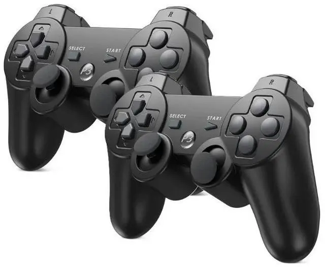 Alt view image 3 of 5 - Sony PlayStation 3 PS3 Fat 80GB Console Bundle with 2 RetroFam Controllers & NHL 08 Game