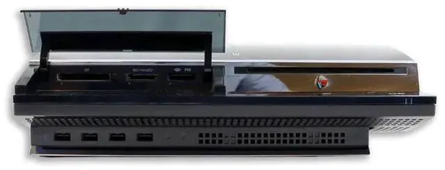 Alt view image 4 of 5 - Sony PlayStation 3 PS3 Fat 80GB Console Bundle with 2 RetroFam Controllers & NHL 08 Game