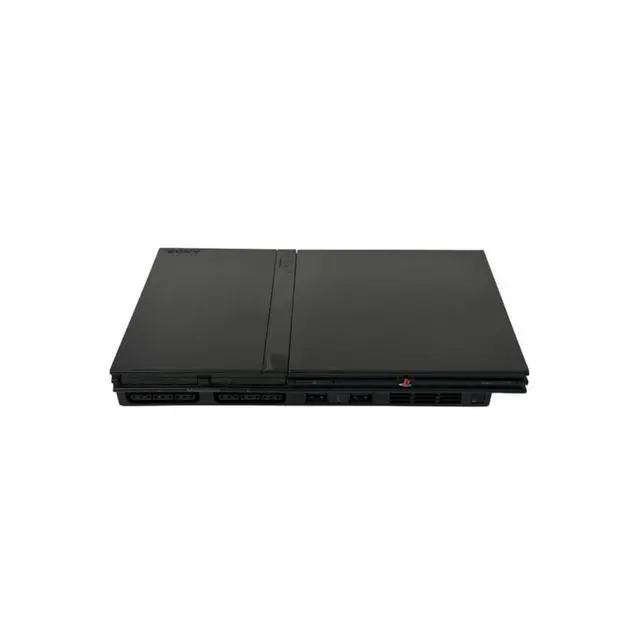 Alt view image 3 of 6 - Sony PlayStation 2 PS2 Slim Console System Bundle with 2 Retrofam Controllers and Blitz: The League Game