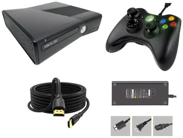 Main image of Microsoft Xbox 360 S 250GB Console Slim Video Game System, Black