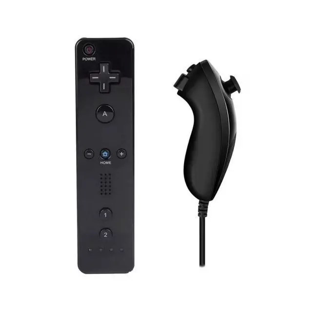 Alt view image 4 of 5 - Nintendo Wii Console Black Premium Bundle Includes Wii Sports Resort & Wii Sports Game, 2 Remotes & 2 Nunchuks