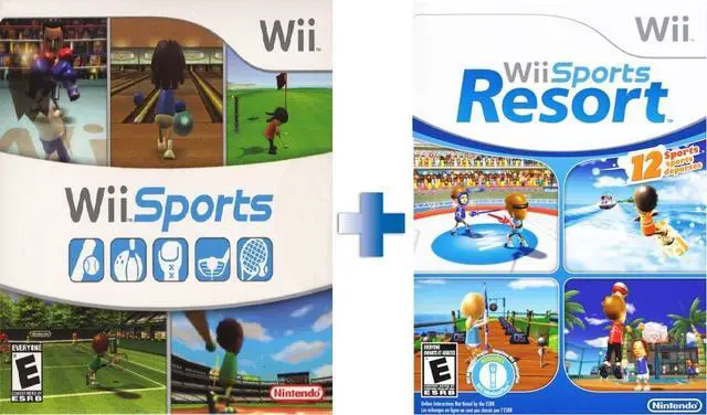 Alt view image 5 of 5 - Nintendo Wii Console Black Premium Bundle Includes Wii Sports Resort & Wii Sports Game, 2 Remotes & 2 Nunchuks