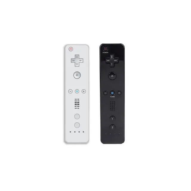 Alt view image 4 of 6 - Nintendo Wii Console System in Black Refurbished with 2 Controllers & Nunchuks (White & Black) - Motion Gaming Bundle