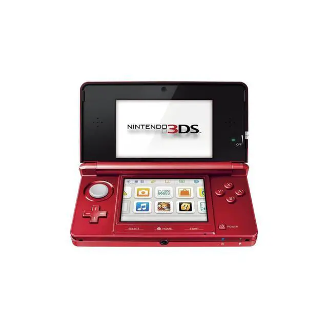 Alt view image 2 of 5 - Nintendo 3DS Handheld Game Console, Flame Red Refurbished Dual-Screen Portable Video Game System