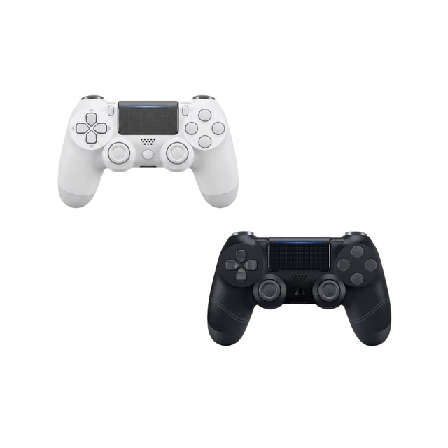 Alt view image 4 of 5 - Sony PlayStation 4 PS4 500GB Gaming Console White - Includes 2 Retrofam Controllers (Black & White)