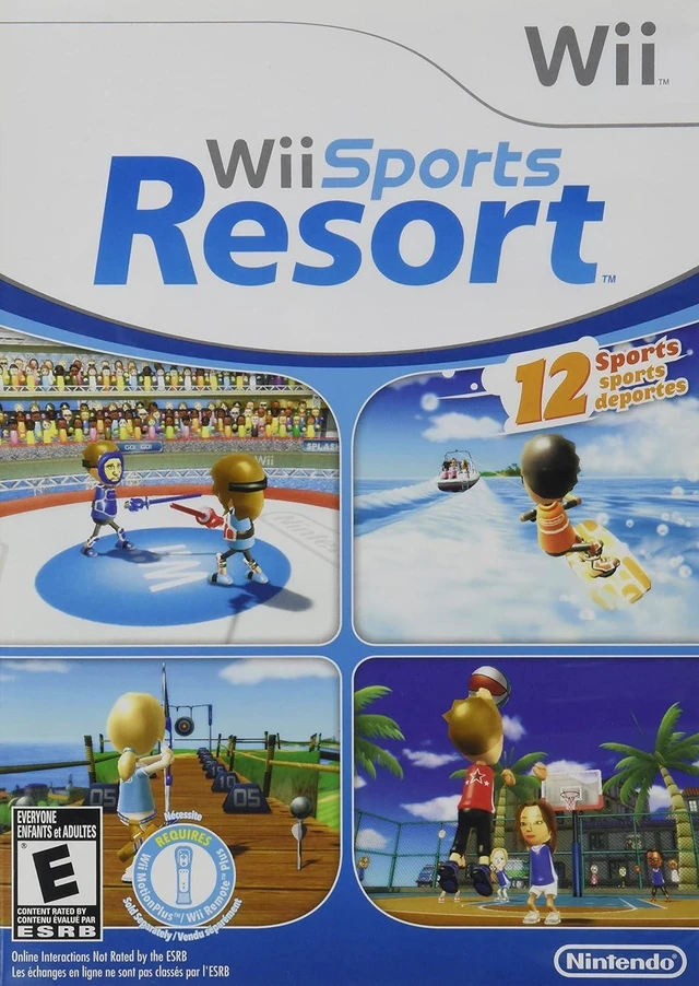 Main image of Nintendo Wii Sports Resort Video Game for Wii Console - 12 MotionPlus Tropical Island Games - Disc Only