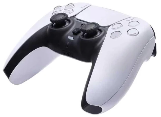 Alt view image 6 of 6 - Retrofam 2-Pack Wireless Gaming Controllers Compatible with PS5, PS5 Slim & PS5 Pro Dual Gamepad Set with Turbo, Motion Sensor & Dual Vibration