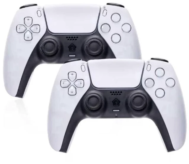 Main image of Retrofam 2-Pack Wireless Gaming Controllers Compatible with PS5, PS5 Slim & PS5 Pro Dual Gamepad Set with Turbo, Motion Sensor & Dual Vibration