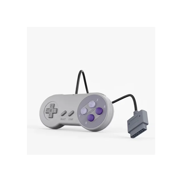 Alt view image 2 of 4 - RETROFAM Wired Game Controller for Super Nintendo SNES - 2 Pack