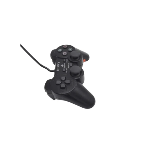Alt view image 3 of 5 - Sony Original PS2 DualShock 2 Controller OEM - Official Wired Analog Gamepad for PlayStation 2 Console (Charcoal Black)
