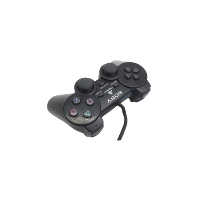 Alt view image 4 of 5 - Sony Original PS2 DualShock 2 Controller OEM - Official Wired Analog Gamepad for PlayStation 2 Console (Charcoal Black)