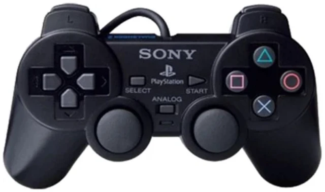 Main image of Sony Original PS2 DualShock 2 Controller OEM - Official Wired Analog Gamepad for PlayStation 2 Console (Charcoal Black)