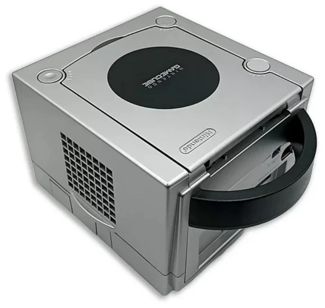 Alt view image 3 of 7 - Nintendo GameCube Platinum Console Bundle Includes 2 Retrofam Controllers, 128MB Memory Card & All Cables