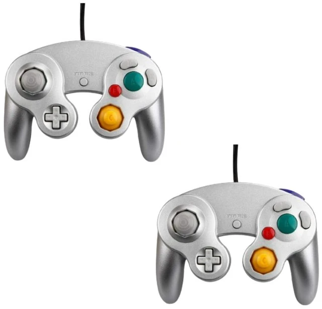 Alt view image 5 of 7 - Nintendo GameCube Platinum Console Bundle Includes 2 Retrofam Controllers, 128MB Memory Card & All Cables