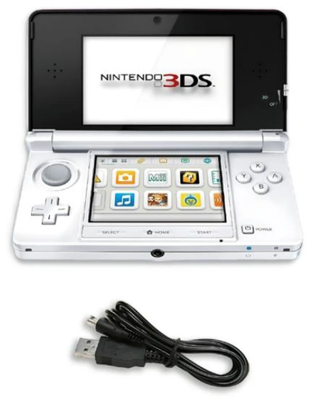 Main image of Nintendo 3DS Handheld Game Console, Ice White - Dual-Screen Portable Video Game System