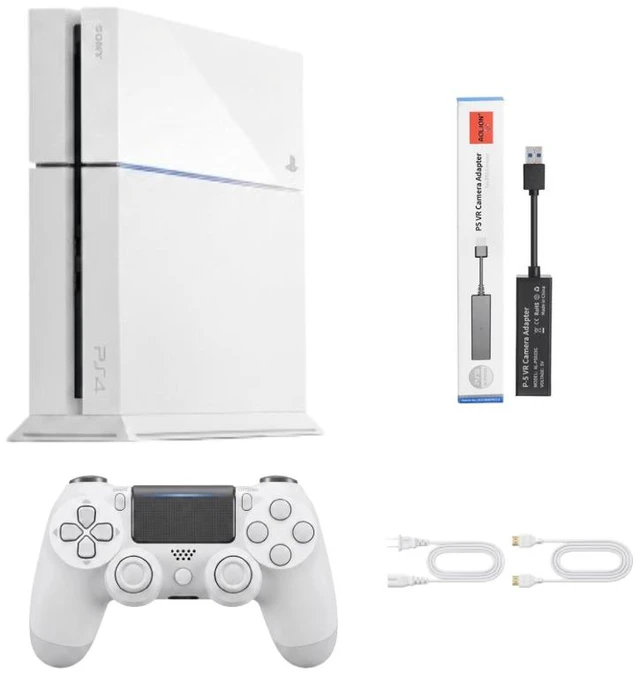 Main image of Sony PlayStation 4 (PS4) 500GB Gaming Console Bundle with VR Camera - White