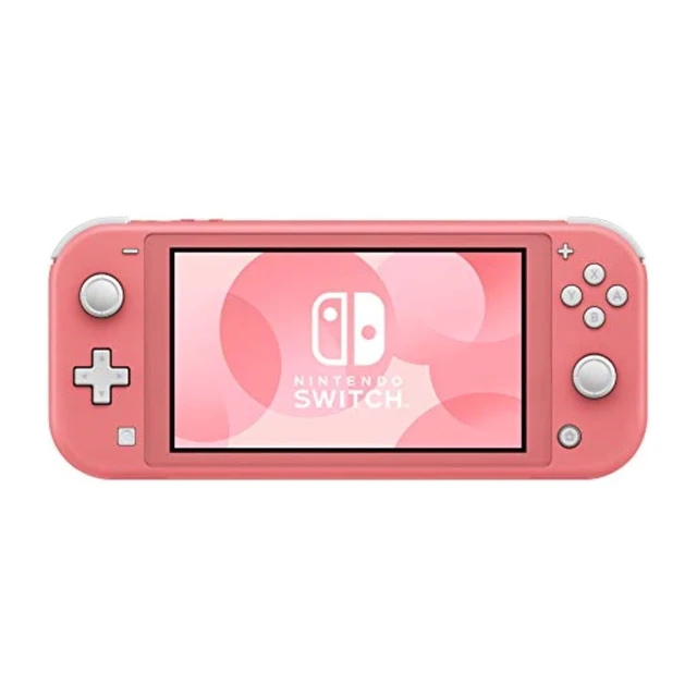 Alt view image 2 of 6 - Nintendo Switch Lite Handheld Gaming Console, Coral Pink, with 2 RetroFam Wireless Pro Controllers and Charger Bundle