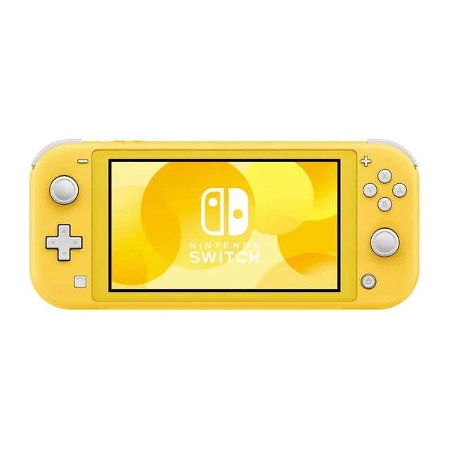 Alt view image 2 of 5 - Nintendo Switch Lite Handheld Gaming Console, Yellow, with 2 RetroFam Wireless Pro Controllers and Charger Bundle