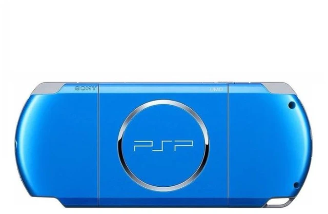 Alt view image 3 of 5 - Sony PlayStation Portable PSP 3000 Handheld Console Blue 8GB Memory Card Included