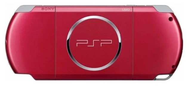 Alt view image 3 of 5 - Sony PlayStation Portable PSP 3000 Handheld Console Red 8GB Memory Card Included