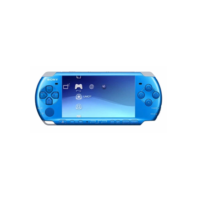 Alt view image 2 of 5 - Sony PlayStation Portable PSP 3000 Handheld Console Blue - 32GB Memory Card Included