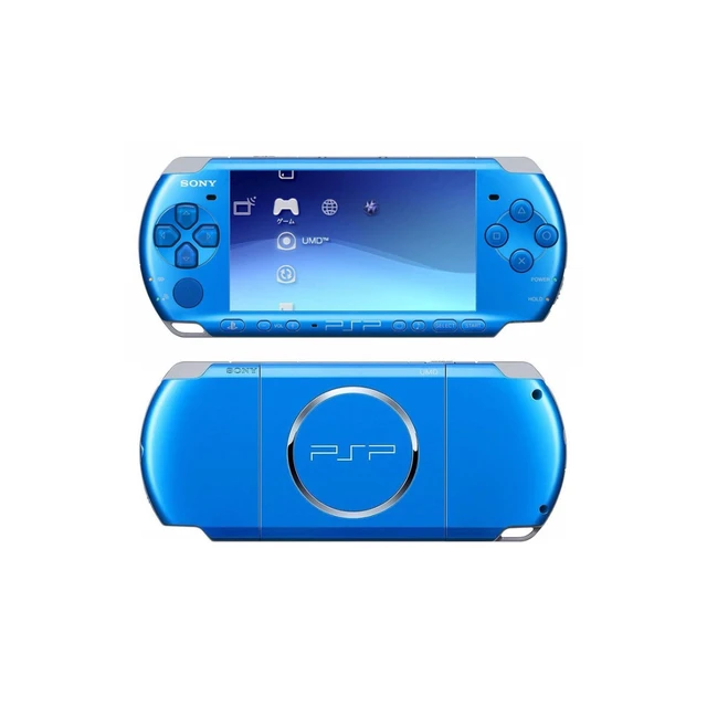 Alt view image 4 of 5 - Sony PlayStation Portable PSP 3000 Handheld Console Blue - 32GB Memory Card Included