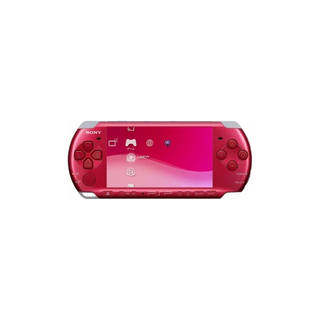 Alt view image 2 of 5 - Sony PlayStation Portable PSP 3000 Handheld Console Red - 32GB Memory Card Included