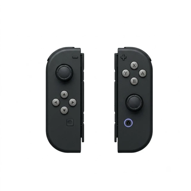 Alt view image 6 of 6 - Nintendo Switch 32GB Gaming Console Bundle - Includes Black Joy-Cons plus 2-Pack RetroFam Switch Pro Controller
