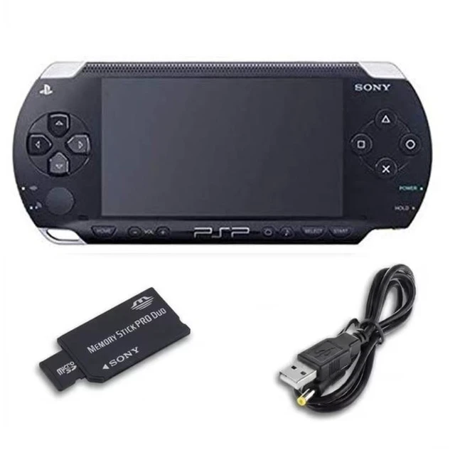 Main image of Sony PSP 1000 Handheld Gaming Console Black with 8GB Memory Card & Cable