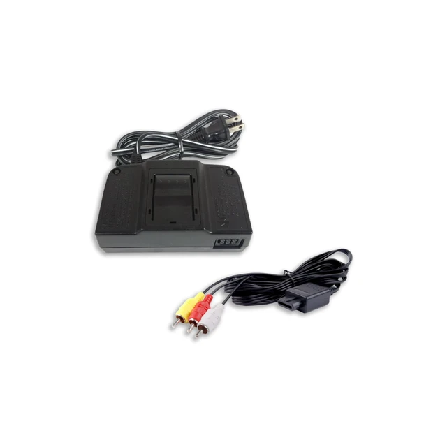 Alt view image 5 of 5 - Nintendo 64 Ice Red Edition Console Bundle - N64 Funtastic Series System with Matching Controller, Power Supply & AV Cable