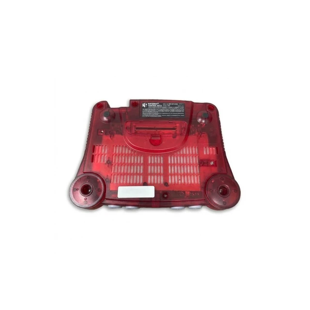 Alt view image 4 of 5 - Nintendo 64 Ice Red Edition Console Bundle - N64 Funtastic Series System with Matching Controller, Power Supply & AV Cable