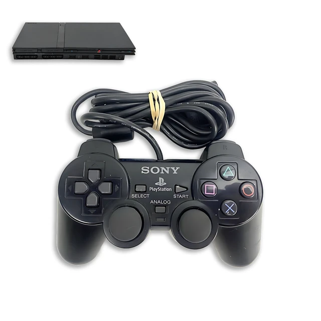 Alt view image 4 of 6 - Sony PlayStation 2 DualShock 2 Wired OEM Controller (Pack of 2) - Black PS2